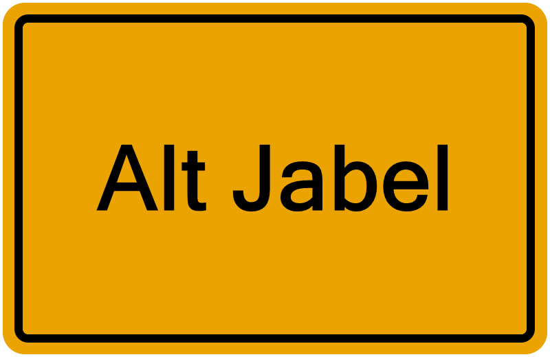 Handelsregisterauszug Alt Jabel